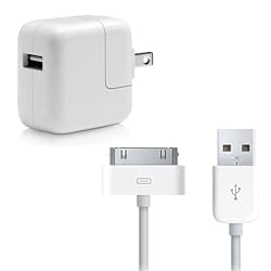 BRAND NEW HOME / WALL CHARGER ADAPTER WITH USB DATA SYNC TRANSFER CABLE for Apple iPhone and iPod