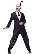 6PC Bonnie and Clyde Pinstripe Zoot Suit Sexy Holiday Party Costume