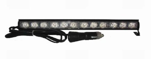 Crossfire LED KR12 Low Profile Multi-Section (2 sided) LED warning dash & deck Light. AMBER-AMBER