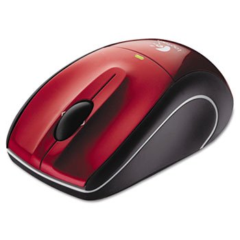 LOGITECH M505 Wireless Mouse Unifying USB Receiver Red Critical Laser Traking Sleek Ergonomic