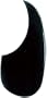 WD Acoustic Guitar Pickguard, Black