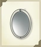 Quorum 23-99-65 Decorative Hemisphere Mirror, Satin Nickel Finish