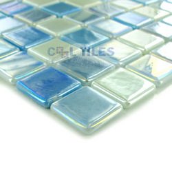 Image #2 of Mosaic mixes collection recycled glass tile