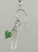 Sterling Silver Leo Necklace Accented with an Clear Crystal and a Jade Heart