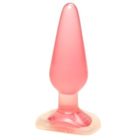 Doc Johnson Crystal Jellies Medium Pink Butt Plug