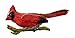 Creative Pewter Designs Northern Cardinal On Branch Premium Bird Hand Painted BP105PR Lapel Pin, Brooch, Jewelry