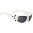 Spy Hailwood Sunglasses - Spy Optic Addict Series Polarized Racewear Eyewear w/ Free B&F Heart Sticker Bundle - White/Grey