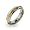 Mens Stainless Steel Gold Rimmed Band Size 10 (Sizes 10 11 12 Available)