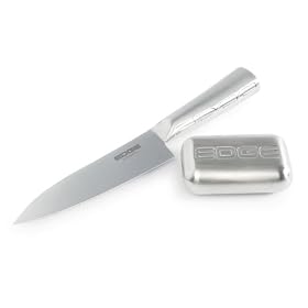 Amazon: Kitchen & Dining: Sagaform Edge Chef�s Knife and Metal Soap Set: Boxed Chef Sets Image