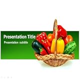 Vegetable Basket PowerPoint (PPT) Template | Healthy food PowerPoint template | Vegetable Basket Slide