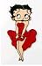 BETTY BOOP embroidery iron-on patch, approx 4