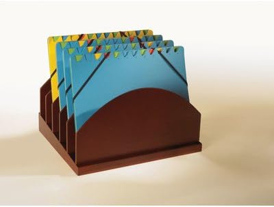 Stack and Style Wood Step-Up Project Management File Caddy Finish: Mahogany