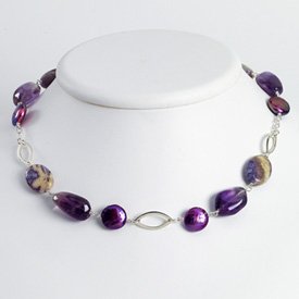 Amethyst Charoite Purple Cult. - JewelryWeb