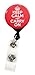 Buttonsmith Keep Calm Tinker Reel Retractable Badge Reel - with Alligator Clip and Extra-Long 36 inch Standard Duty Cord - Made in The USA