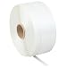 PAC Strapping 30 CW-E Regular Duty Woven Cord Strapping, 5250' Length, 3/8" Width, White