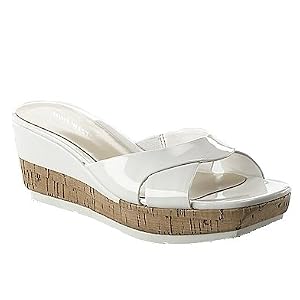 Buy Nine West Ladies Zanobi White Casual Sandals by Nine West