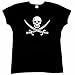 Ladies Jolly Roger Eyepatch T-Shirt