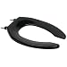 Bemis 1955CT 047 Commercial Plastic Toilet Seat with STA-TITE Commercial Fastening System, Elongated, Black