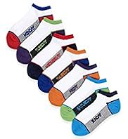 7 Pairs of Freshfeet™ Cotton Rich Days of the Week Trainer Liner Socks