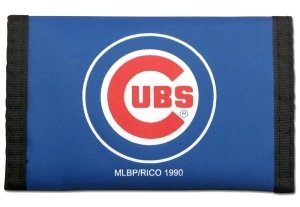 Caseys Distributing 2499499505 Chicago Cubs Nylon Trifold Wallet