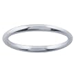 Sterling Silver 2mm Half Round Band Ring