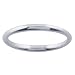 Sterling Silver 2mm Half Round Band Ring