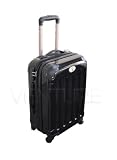 Venture – Hard Black 360 Degree 4WD Hand Luggage Suitcase 20″