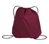 NEW Port & Company - Cinch Pack Maroon-OSFA