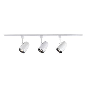 Sea Gull Lighting 2674-15 120-Volt Three-Light Track Lighting Kit, White