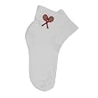 Girls` Red Racquet Socks