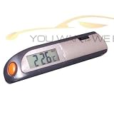 Produkt-Bild: Carpoint 1110006 Thermometer Innen/Aussen mit Uhr und Eis-Alarm
