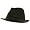 Cotton Solid Fedora Hat-Black (XS) W20S56E