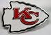 Kansas City Chiefs Enamel Pewter Buckle, NFL Football Buckle