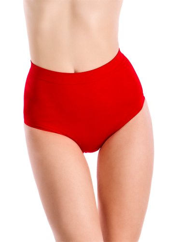 bellycloud Damen Slip  figurformender Slip mit Blume, Gr. 42/44 (XL), Rot (rot) Preisvergleich