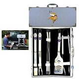 Minnesota Vikings 8pc. BBQ Set w/Case - NFL Football Fan Shop Accessories