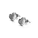 Bystar Women's Earrings Smooth Heart Shaped Stainless Steel Stud Earring Anti-allergy Classical Design