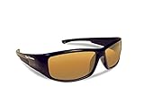 FLYING FISHERMAN 7890BA GAFFER JR. ANGLER POLARIZED SUNGLASSES, BLACK FRAMES WITH AMBER LENSES