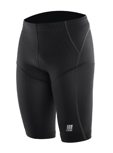 CEP Herren Kompressions Thriatlon Hose compression triathlon tight, schwarz, VI Oberschenkelumfang 60-75 cm Richtgr&ouml;&szlig;e XXL, WH50576