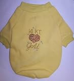 Vo-Toys Doggie Duds Bling Tee Shirt 14Kt Medium