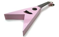 Pink Ukulele: Unique Flying V Ukulele (Rock on!)