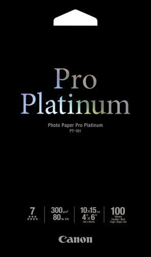Canon Photo Paper Pro Platinum,  4 x 6 Inches, 100 Sheets (2768B015)