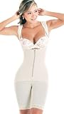 Ann Michell Zip Front Braless Long Leg Body Briefer Style 1015