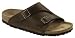 Birkenstock slippers Zürich from Waxy Leather in Terracotta with a narrow insole