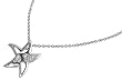Sterling Silver CZ Necklaces - Star - Chain: 16-18" (adjustable) Height: 23mm