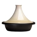 Le Creuset Plat � Tajine Base en Fonte / C�ne en C�ramique 27 cm Dune