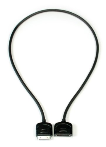 CableJive dockXtender Premium Extension Cable for iPhone, iPod, iPad (Black, 2ft.)