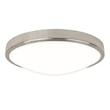 Astro 0906 GR10 Osaka Ceiling Light including 1 x 28 Watt 2D CFL Bulb, Brushed Nickel
