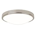 Astro 0906 GR10 Osaka Ceiling Light including 1 x 28 Watt 2D CFL Bulb, Brushed Nickel