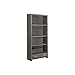 Monarch Specialties Dark Taupe Reclaimed-Look Bookcase with a Drawer, 71-Inch