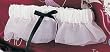 Simply Charming Bridal Garter White - Black Ribbon